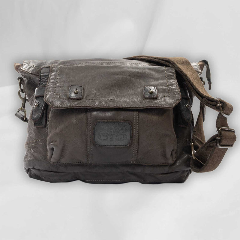 Leather Messenger/BackPack with trimming Tent Original